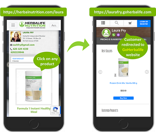 Conjunction with Goherbalife site