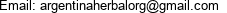 Email: argentinaherbalorg@gmail.com 