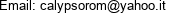 Email: calypsorom@yahoo.it 