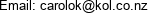 Email: carolok@kol.co.nz 