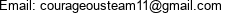 Email: courageousteam11@gmail.com 