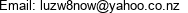 Email: luzw8now@yahoo.co.nz 