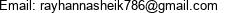 Email: rayhannasheik786@gmail.com 