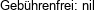 Gebührenfrei: nil 