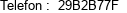 Telefon :  29B2B77F 