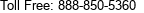 Toll Free: 888-850-5360 