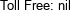 Toll Free: nil 