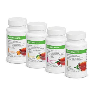 Instant tea drink with herbal extract