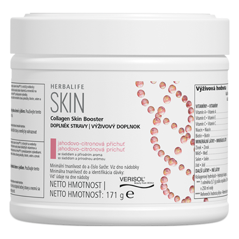 Collagen Skin Booster s jahodovo-citronovou p?íchutí 171g - bez odm?rky (odm?rku zakoupíte p?es SKU 2B08)