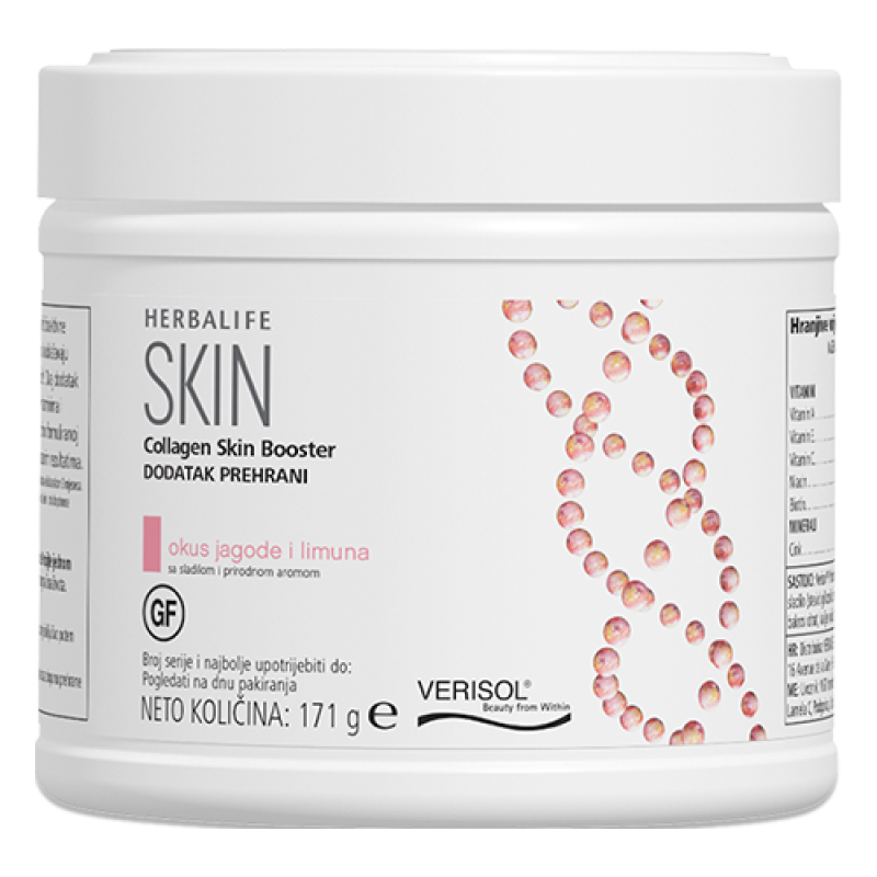 Collagen Skin Booster, okus jagode i limuna, 171 g