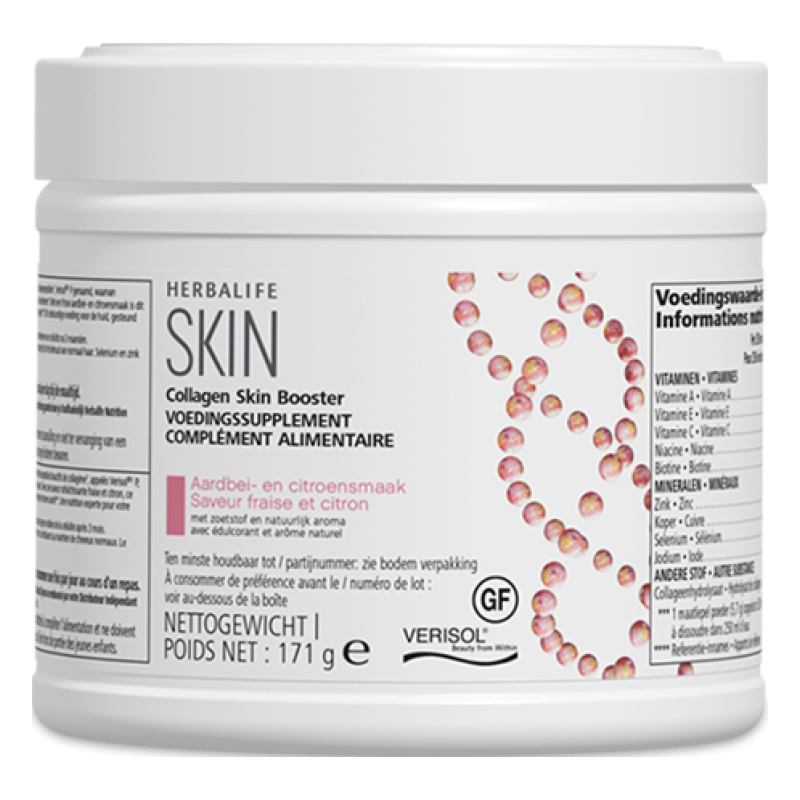SKIN Collageen Skin Booster Aardbei- en citroensmaak 171 g