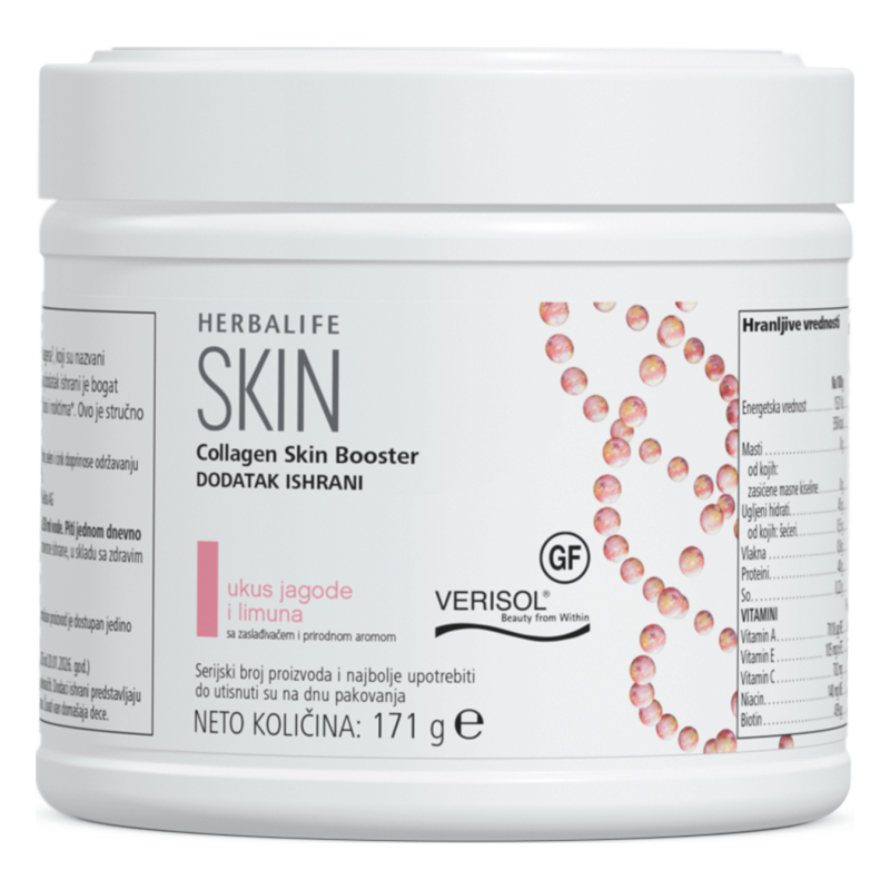 Collagen Skin Booster, ukus jagode i limuna, 171 g