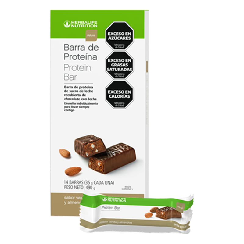 Barra de Proteína Deluxe Vainilla y Almendra 14 barras por caja