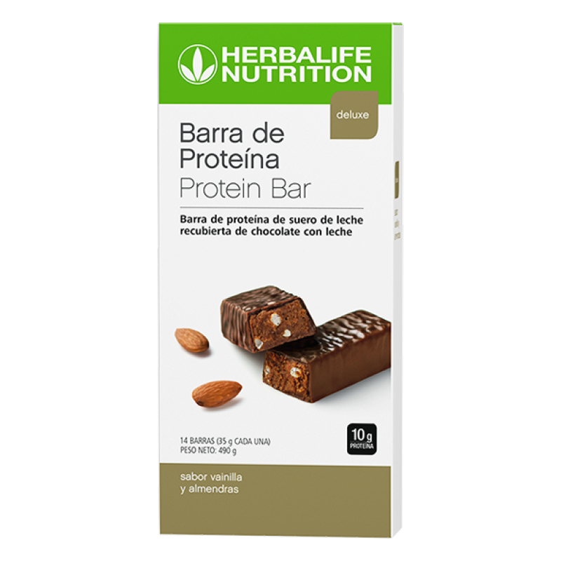 Barras de Proteína Vainilla y almendras 14 barras por caja