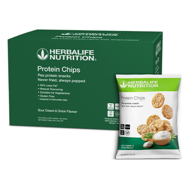 Protein Chips Sour Cream and Onion 10 x 30 g