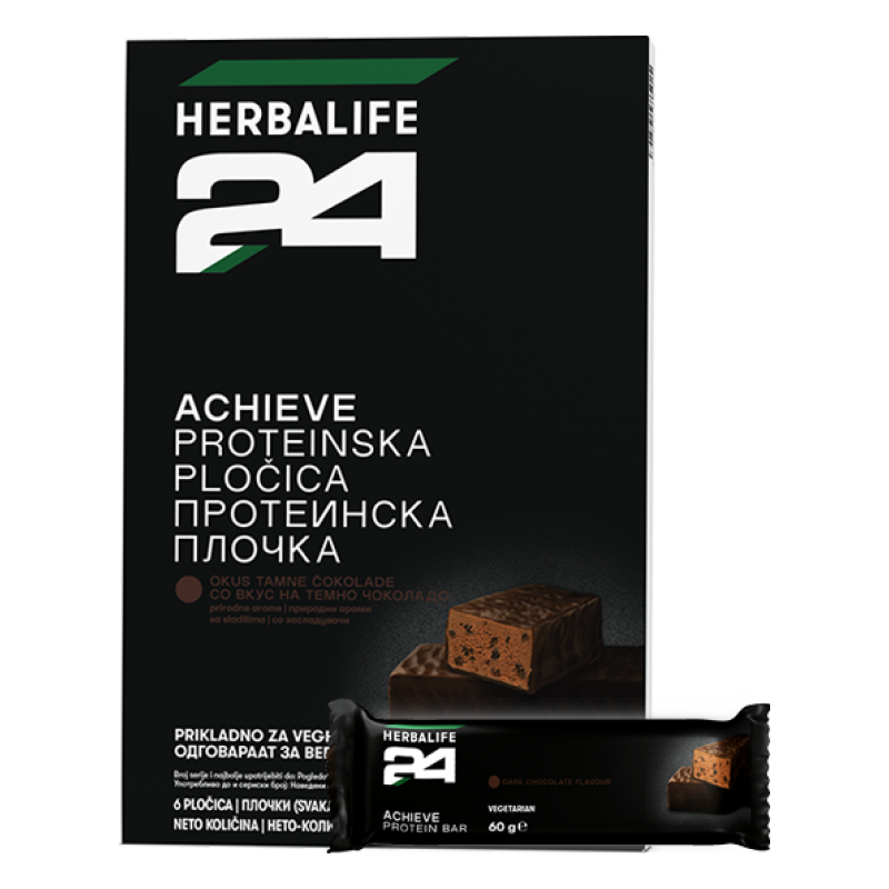 H24 Achieve Proteinska plo?ica okus tamne ?okolade, 6 plo?ica x 60 g