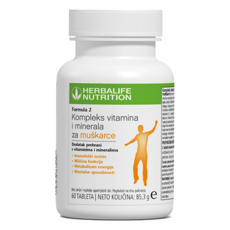 Formula 2 Kompleks vitamina i minerala za muškarce 60 tableta