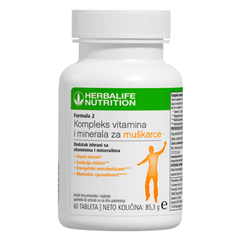 Formula 2  Kompleks vitamina i minerala za muškarce 60 tableta