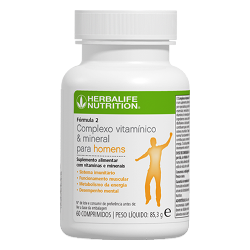 Fórmula 2, Complexo Vitamínico e Mineral para Homens