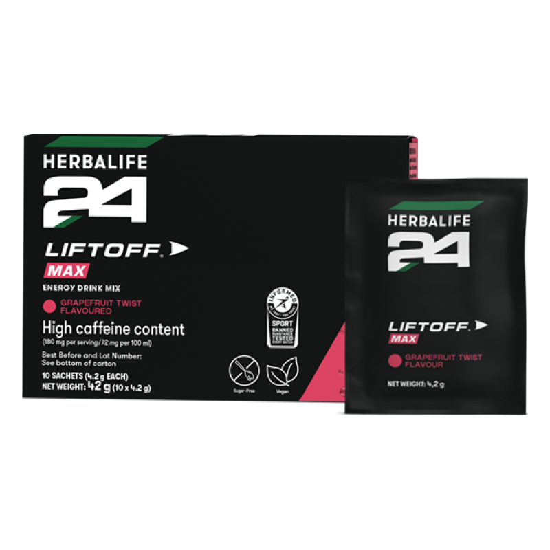 H24 LiftOff Max Grapefruit Twist Flavoured 4.2g x 10 packets per carton