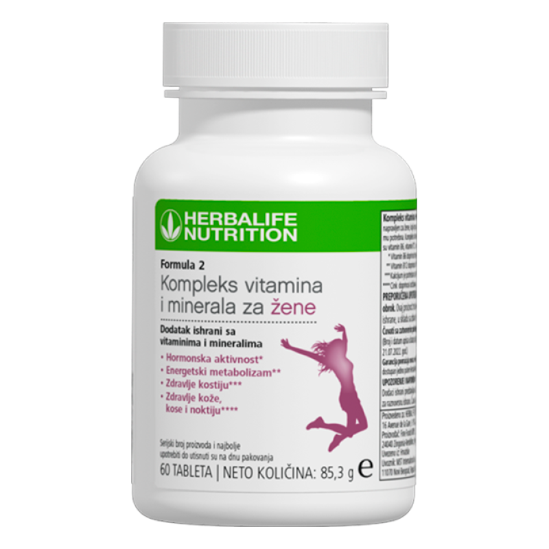 Formula 2 Kompleks vitamina i minerala za žene 60 tableta