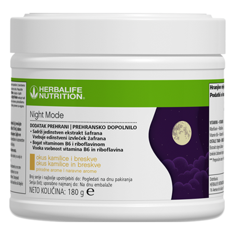 Night Mode Dodatak prehrani okus kamilice i breskve 180 g