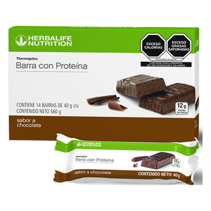 Barra con Proteína Chocolate 560 g (14 barras de 40 g c/u)