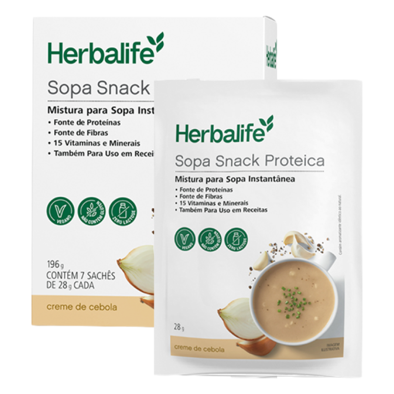 Sopa Instantânea Onion - Cebola 7 Sachês por Caixa - 196g (28g Cada)