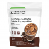 Iced high protein coffee